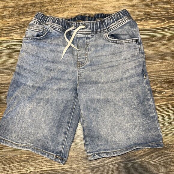 Cat & Jack Boys Size 6 Pull on Drawstring Denim Shorts. NWOT. J - Picture 1 of 5
